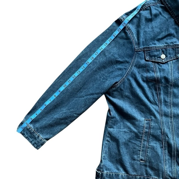 Women's Plus Size blue Denim Jacket Blue size 3X - Picture 6 of 8
